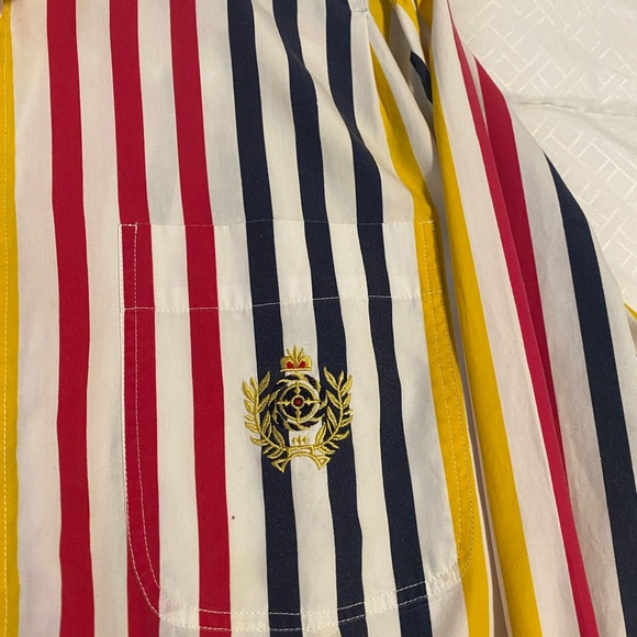 Vintage Huntington Ridge Stripped Button up - Picture 2 of 4